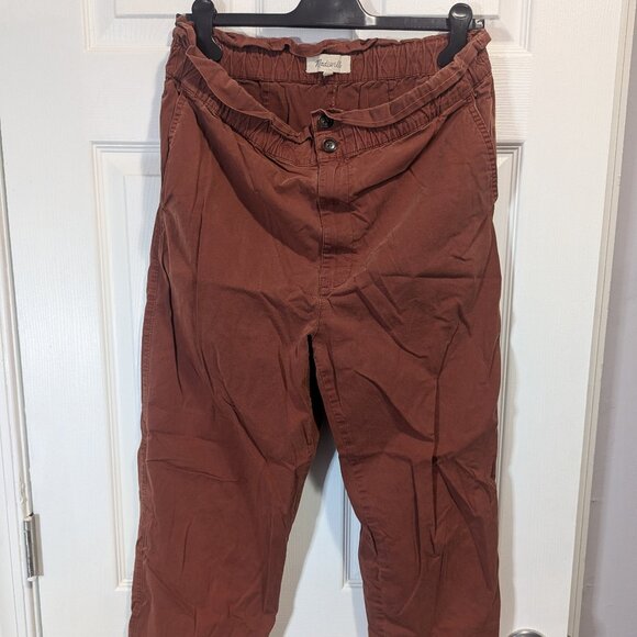 Madewell Orange High-Waisted Pants - Picture 1 of 5